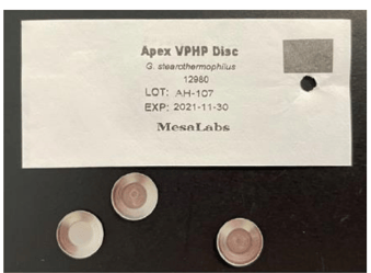 Image of spore discs and primary packaging